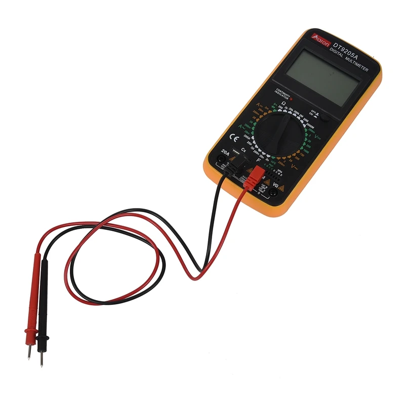 DT9205A Цифровой мультиметр AC/DC Вольтметр Амперметр Сопротивление измеритель