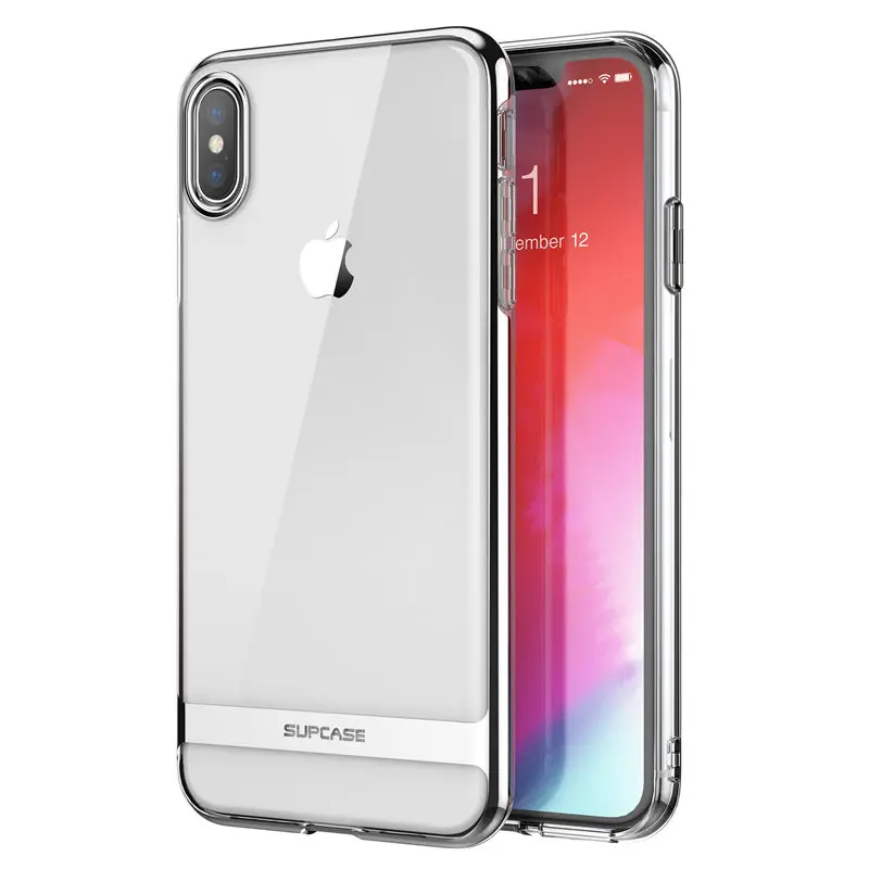 SUPCASE For iphone Xs Max Case UB Metro Premium Slim Soft TPU Plated Marble Clear Protective Back Cover iPhone X &amp XS |