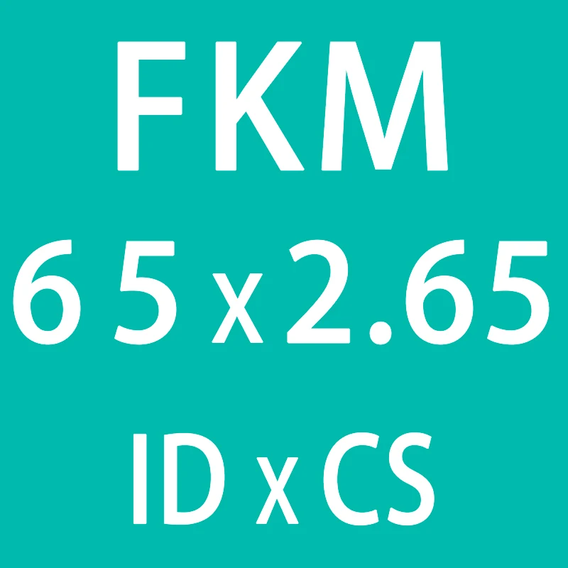 1 шт. фторсодержащий каучук кольца/FKM/уплотнительные прокладки уплотнения CS2.65mm ID63/65/67/69/71/73/75 мм уплотнительное кольцо топлива уплотнительная шайба - Цвет: ID65mm