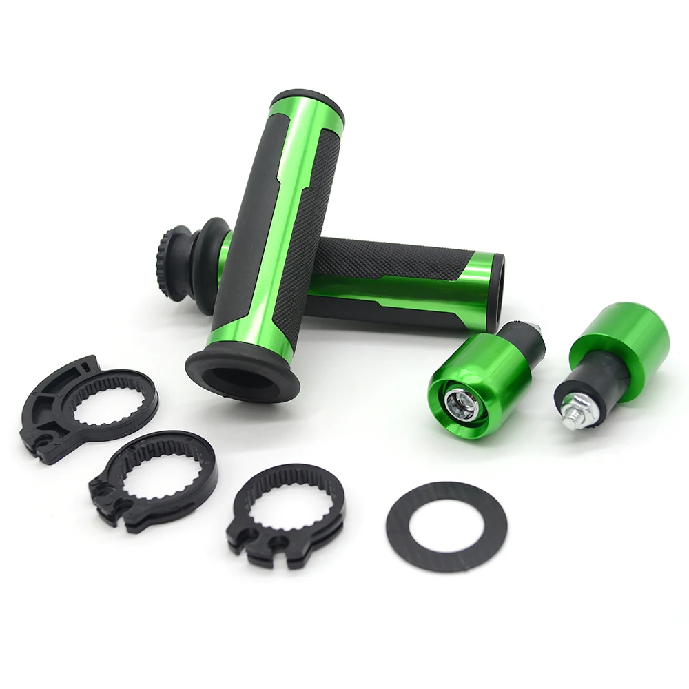 Universal 7/8'' 22MM Aluminum fit most Motorcycle handle grip sets Motorbike moto handlebar cap for yamaha honda | Автомобили и