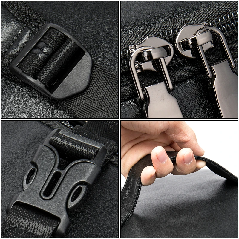 WESTAL натуральная кожа для мужчин путешествий ручная сумка роскошный складной