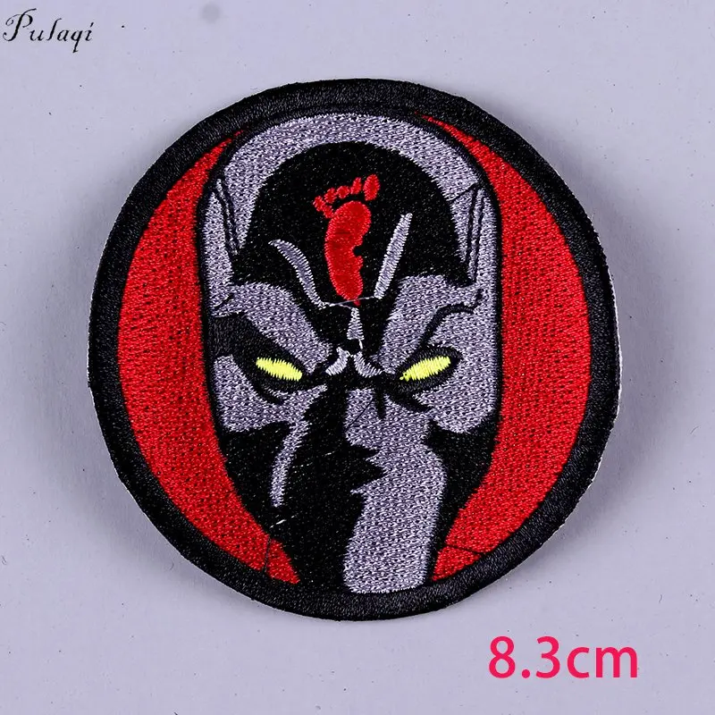 5P-PE3731CT Pulaqi череп рок-группы патчи для одежды DIY Полоса вышитые железные нашивки на одежду металлические музыкальные Значки для рюкзаков - Цвет: 5P-PE3731CT