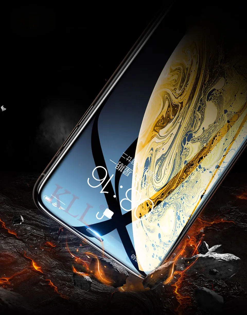 28D изогнутое холодное резное закаленное стекло для iPhone XS MAX X XR 10H полное покрытие Защита экрана для iPhone 6 6s 7 8 Plus стекло