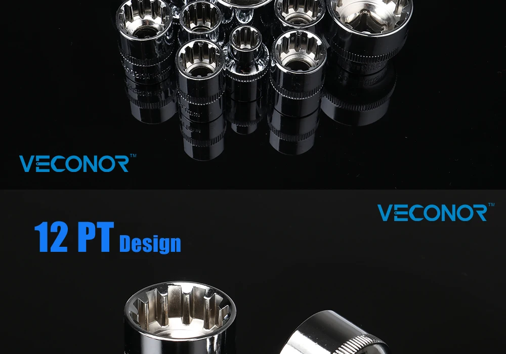 3/" с квадратным 12pt гнездо бит ключ-трещотка разъем питания инструмент Аксессуары CRV 6 до 24 мм