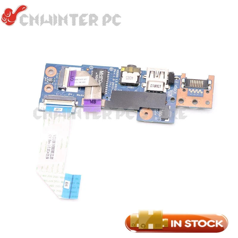 

NOKOTION VGU00 LS-9313P For HP Sleekbook Envy 14 14-K laptop USB Audio Board With Cable WLAN port USB board LA-9314P