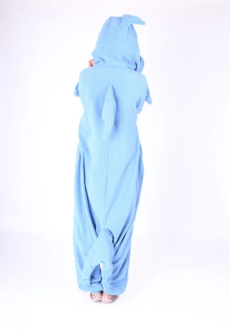 Пижама для взрослых костюм косплея комбинезон в виде злого голубого акулы из