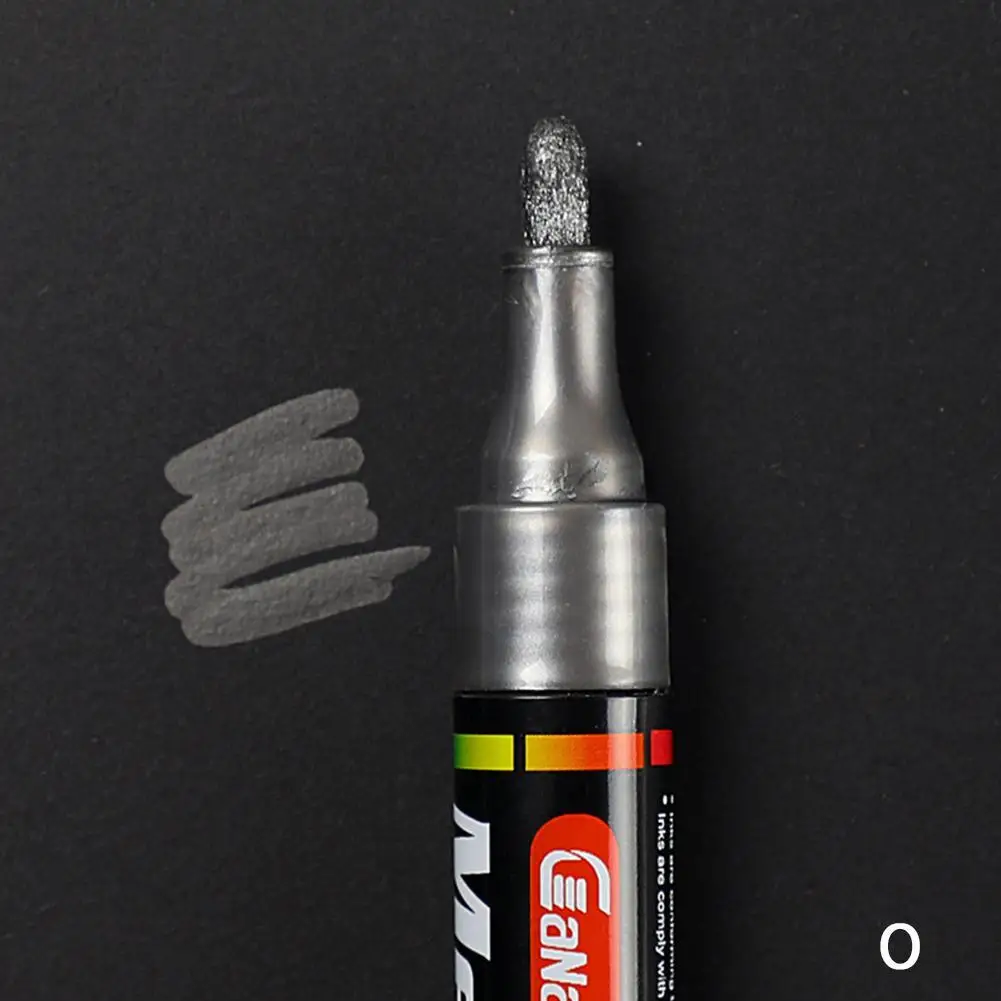 O Permanent Tyre Paint Pen Car Motorcycle Bike Creative Marker Colourful Waterproof Oil Pen Rubber/Metal/Glass/Wood Tyre Paint - Цвет: O