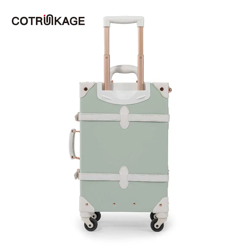 COTRUNKAGE зеленый 20 &quot26&quot из искусственной кожи маленький жесткий чехол для