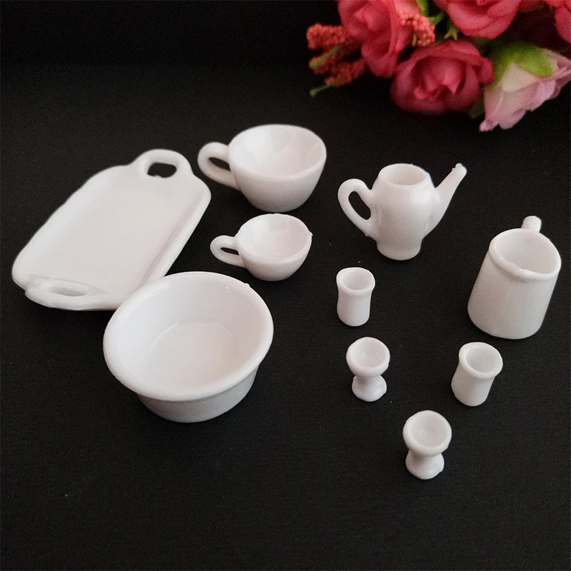 Мини-набор для имитации чайника поддельный милый миниатюрный кукольный домик