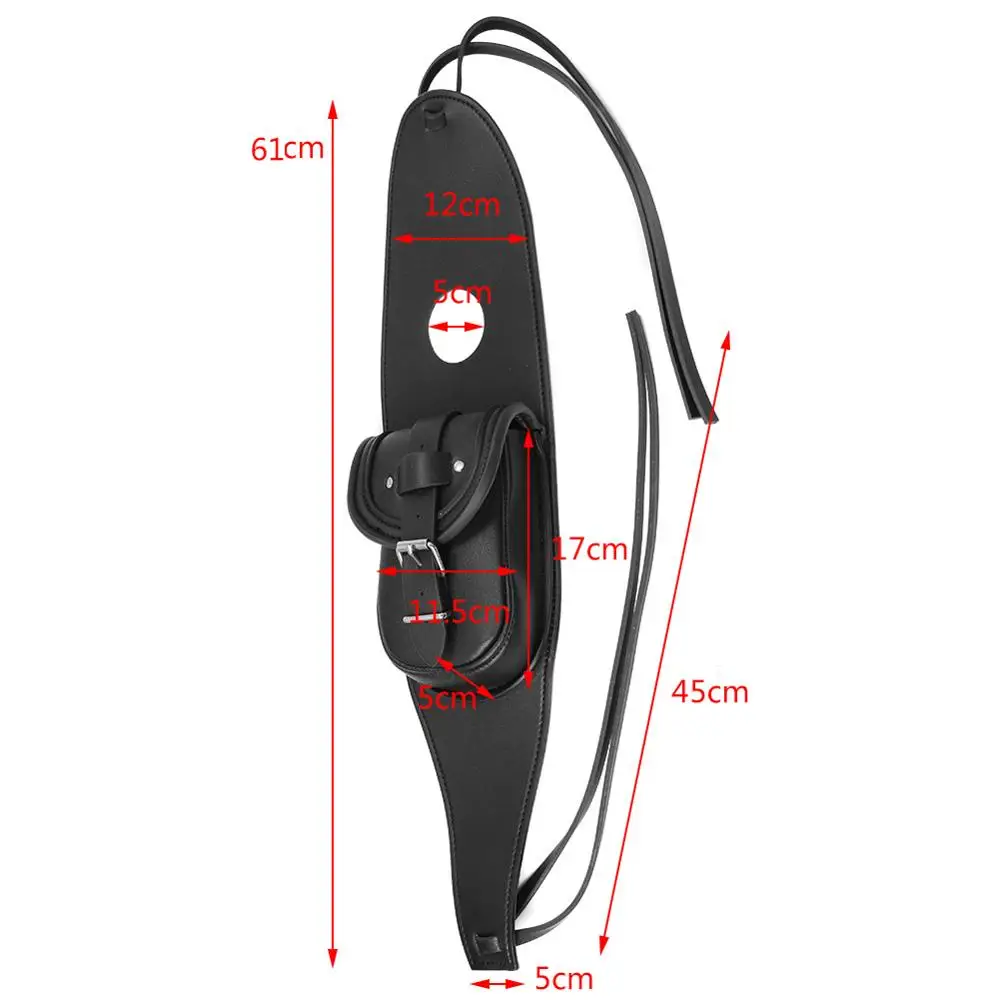Черный Бензобак Мотоцикла сумки ретро водонепроницаемый приборная консоль