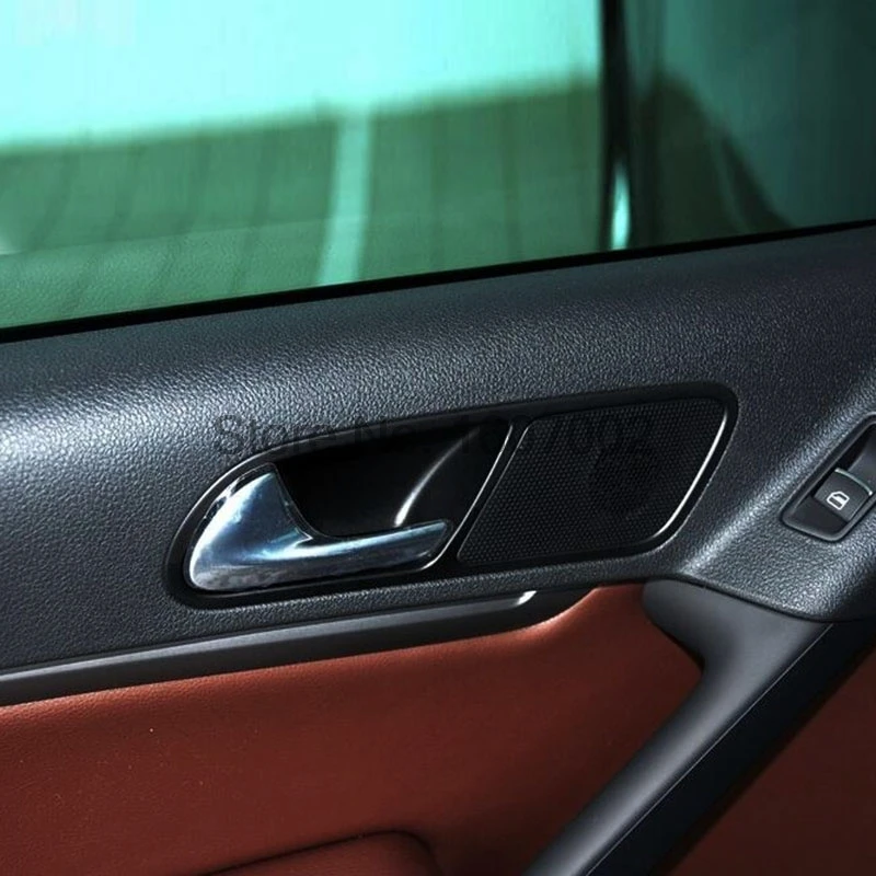 Для Volkswagen VW Tiguan 2012 2013 2014 2015 матовая хромированная внутренняя дверная ручка Чаша