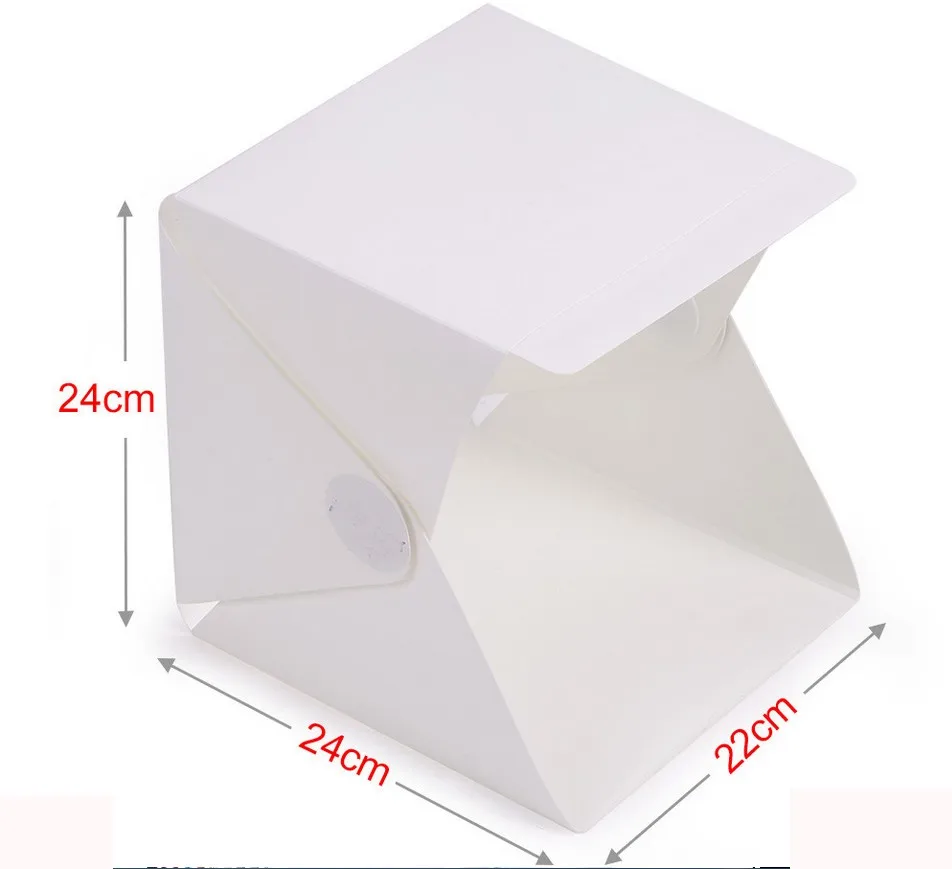 Portable Folding lightbox Photography Studio Softbox LED Light box for iPhone Samsang HTC Smartphone Digital DSLR Camera | Электроника