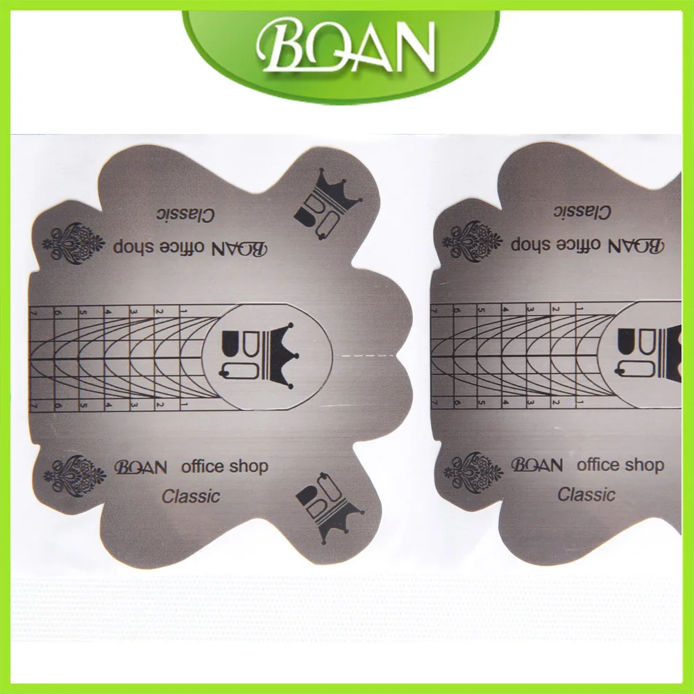BQAN 500 шт./компл. форма для ногтей гель лак для ногтей формы для наращивания ногтей Инструменты для укладки волос Curl формы для Уход за ногтями DIY инструмент