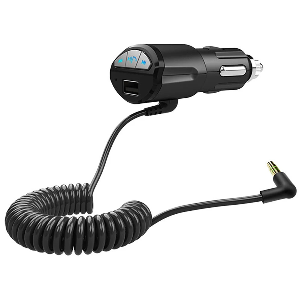 Автомобильный bluetooth-приемник адаптер 3,5 мм bluetooth-адаптер музыкальный приемник AUX стерео USB зарядное устройство Handsfree автомобильный аудио#1218