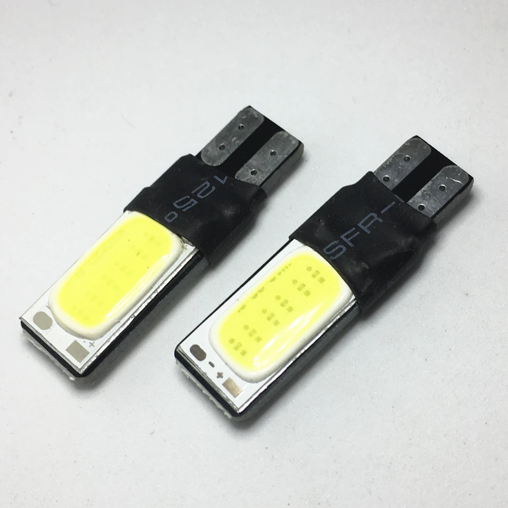 2 шт. T10 Led W5W Cob автомобильный одинарный свет для салона автомобиля Canbus без ошибок