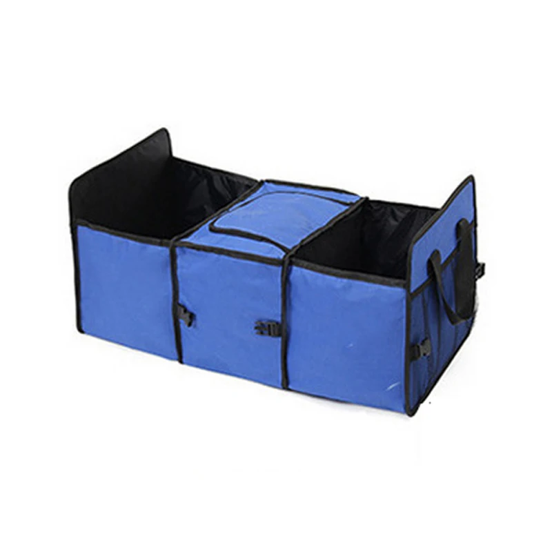 blue Автомобильный багажник Организатор Складные ящики для хранения игрушек, продуктов корзина холодной вакуумная изоляция на заднем сиденье грузовой контейнер Термальность сумки Коробки - Цвет: blue