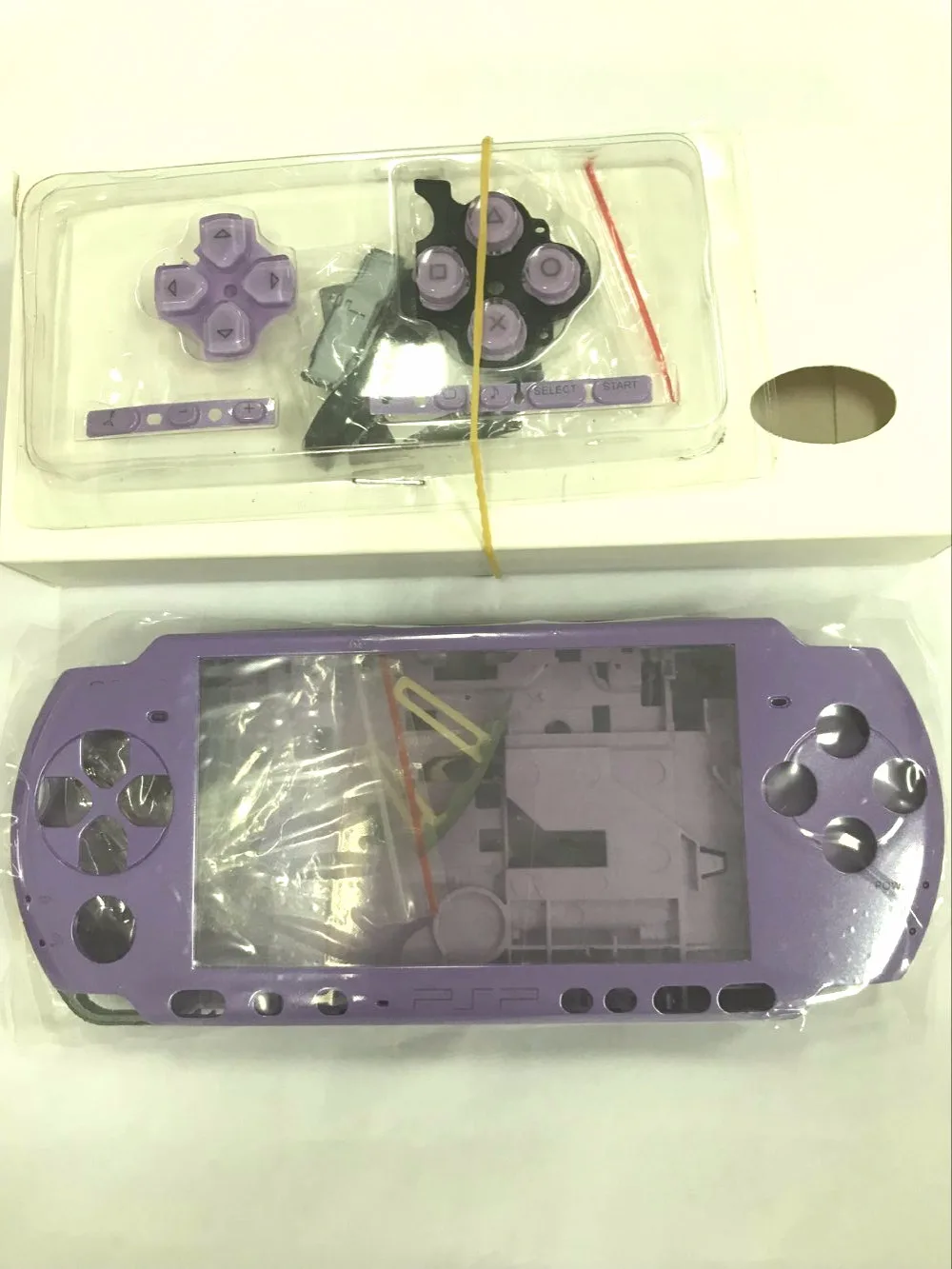 Чехол с лицевой панелью фиолетового цвета для ремонта Sony PSP 3000 чехол