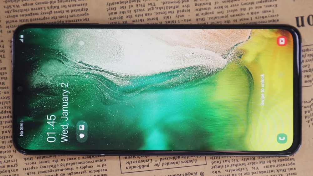 Мобильный телефон samsung Galaxy A70 на весь экран 6,7 дюймов 8 Гб 128 ГБ Восьмиядерный 4500 мАч супер быстрая зарядка 4G мобильный телефон
