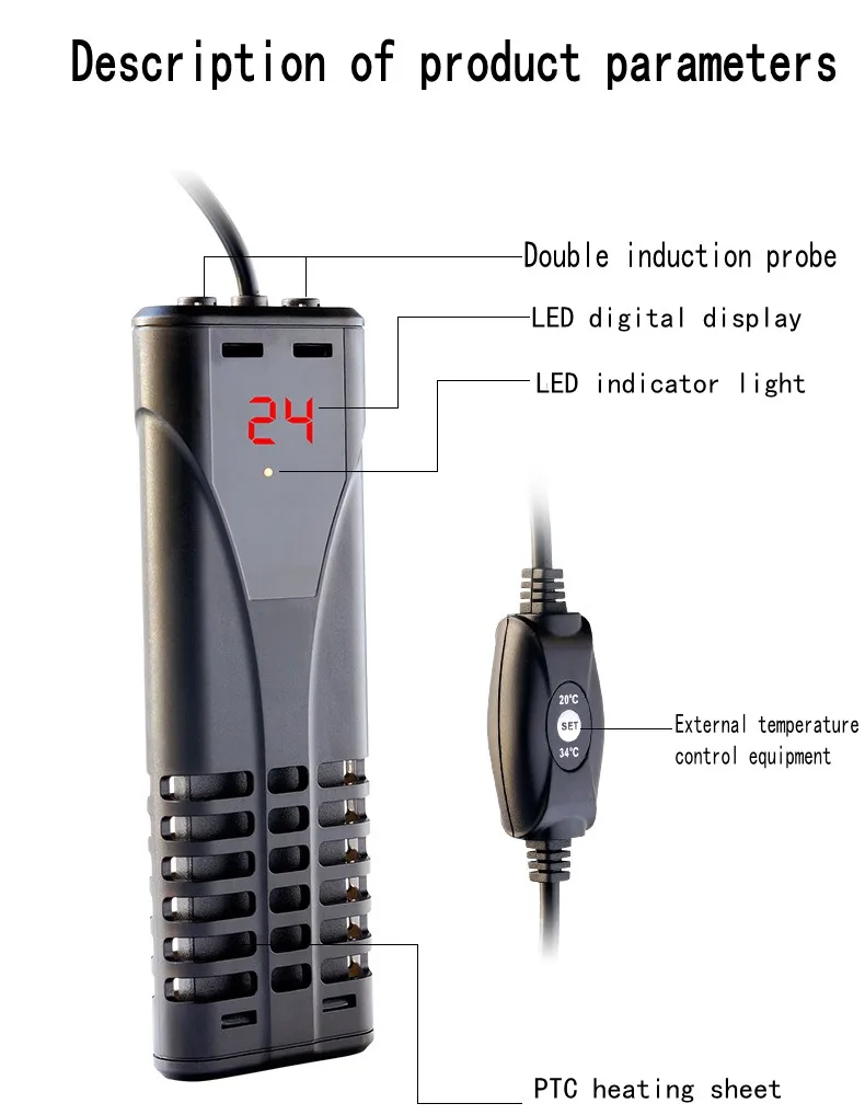 SOB PTC энергосберегающий нагреватель для аквариума мини взрывозащищенный