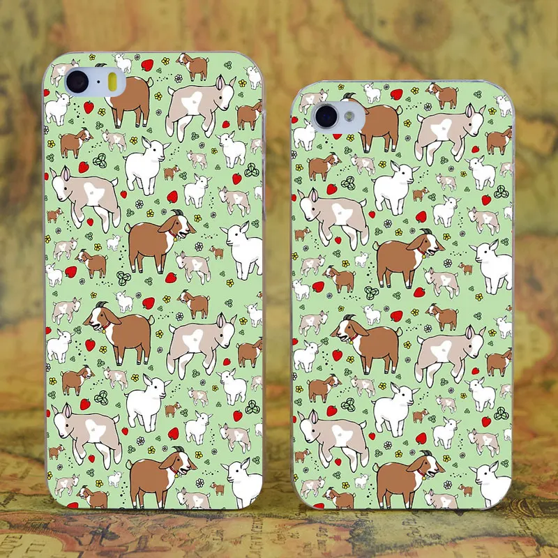 E3577 Goats Transparent Hard Thin Case Cover For Apple iPhone X XR XS Max 4 4S 5 5S SE 5C 6 6S 7 8 Plus |