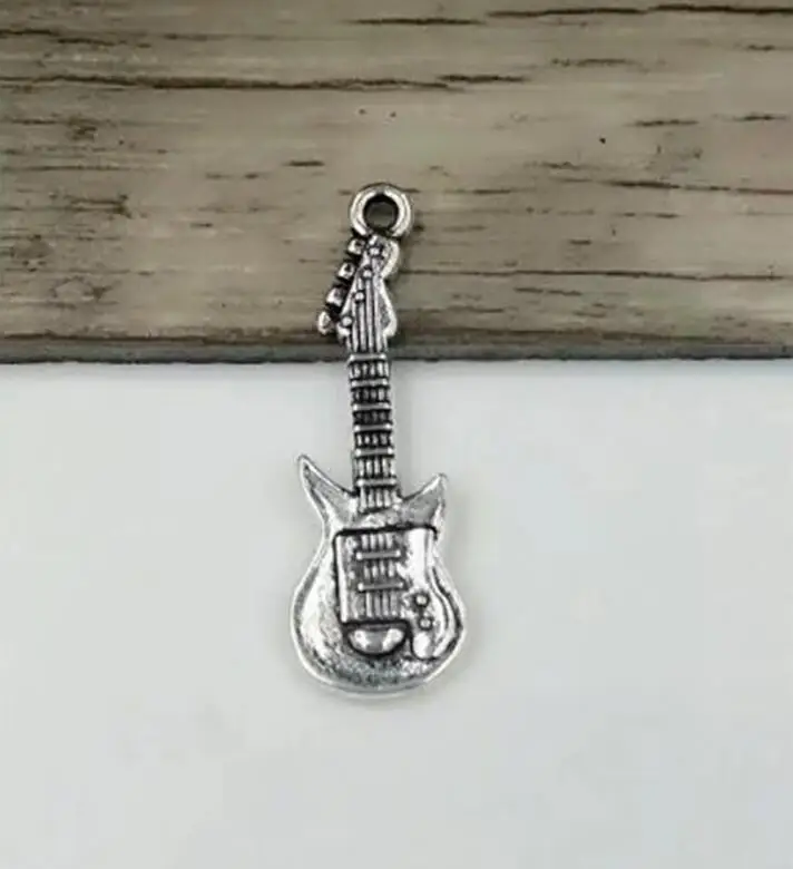 30 шт. подвески для ожерелий и браслетов|necklace silver necklace|necklace charm pendantssilver guitar pendant |