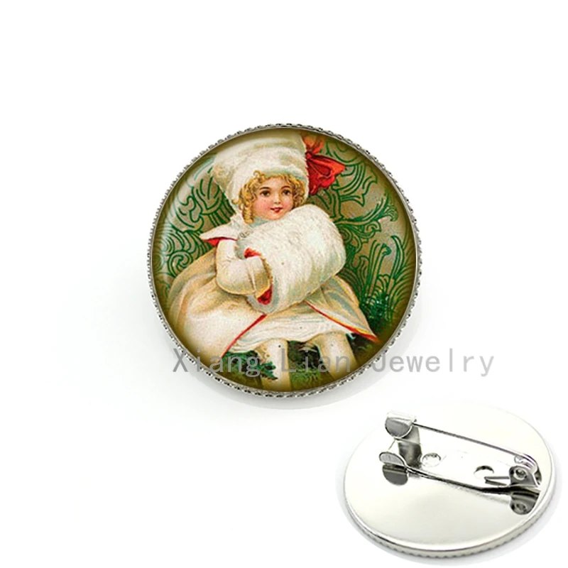 2016 модная позолоченная Милая Детская Брошь в виде стеклянного купола булавки