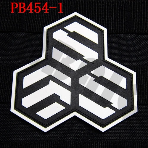 PB454 Luminous 3D ПВХ патч роботек костюма героев из аниме «Макросс s.m.s Военно-стратегической услуги Резиновый патч - Цвет: PB454 Luminous