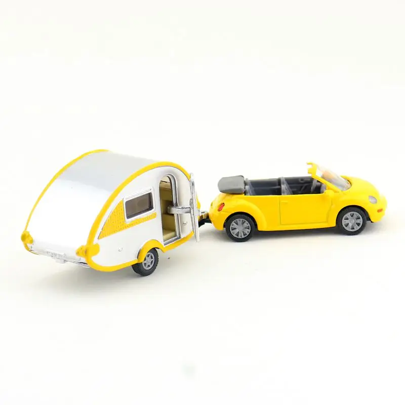 SIKU 1629/литая под давлением металлическая модель/Volkswagen Beetle автомобиль с прицепом/обучающая Игрушечная машина для детского подарка/коллекции/маленького размера