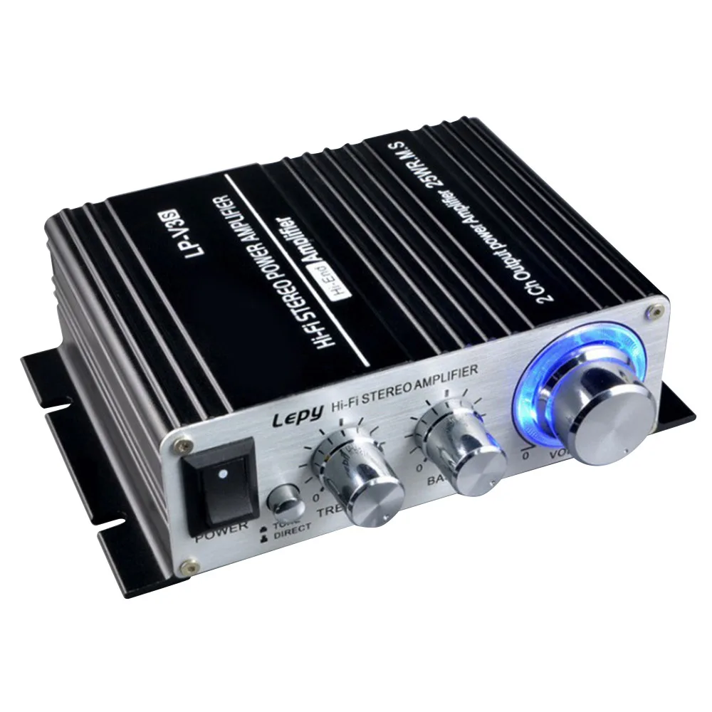 50 Вт 12 в цифровой мини Hi Fi стерео усилитель мощности Автомобильный MP3 аудио