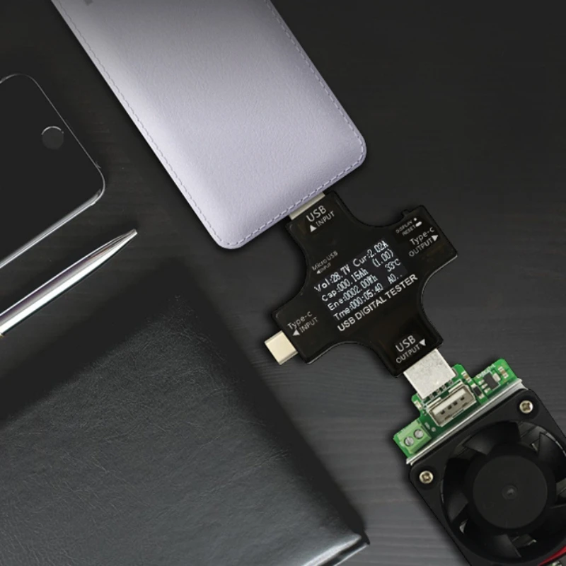 Тестер USB type-C pd цифровой вольтметр постоянного тока амперимор измеритель тока Амперметр детектор зарядное устройство индикатор