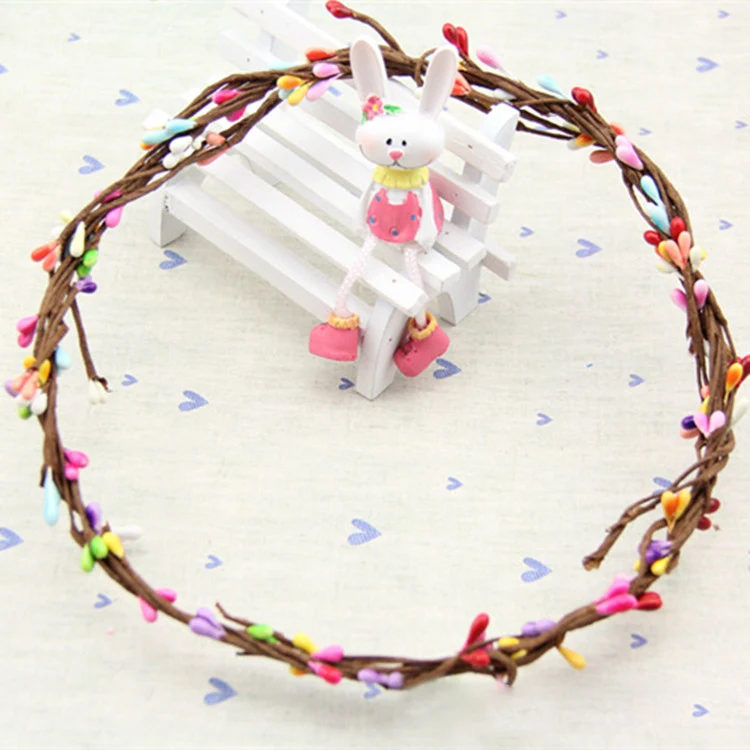 65 см Искусственный Пип Берри стебли мини бусина железная проволока ветка цветок