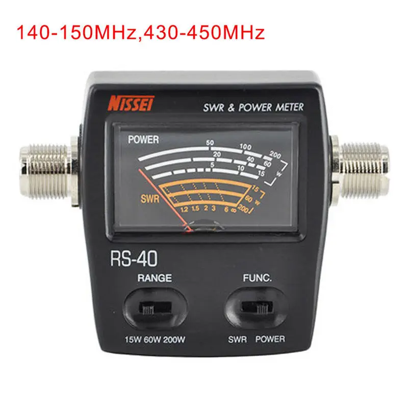 Rs-40 Swr/Power Meter 140-150Mhz 430-450Mhz 200W For Walkie Talkie Nissei | Электроника
