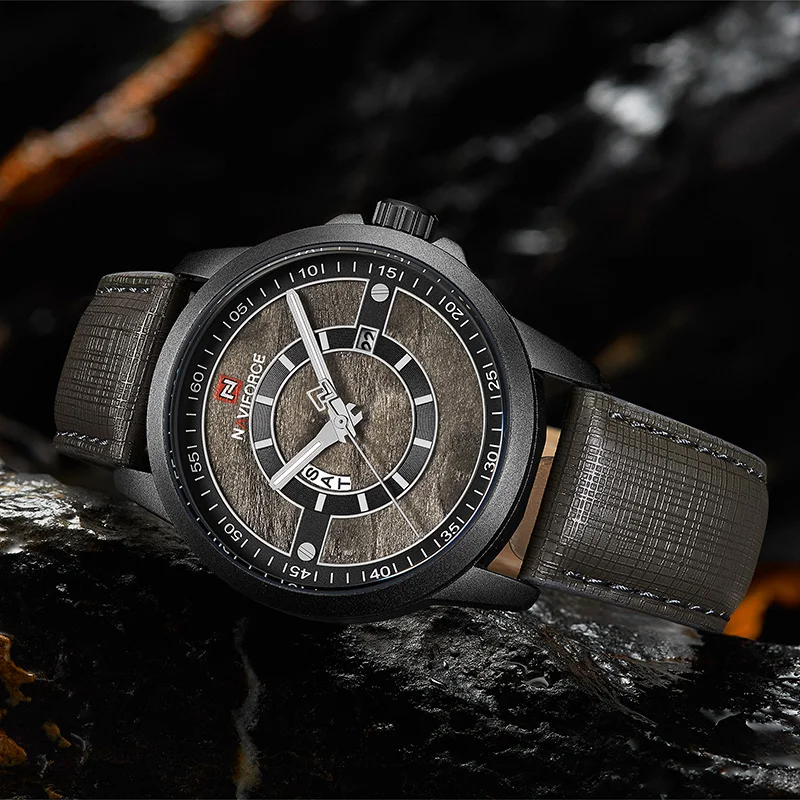 NAVIFORCE Роскошные мужские часы спортивные водонепроницаемые наручные военные