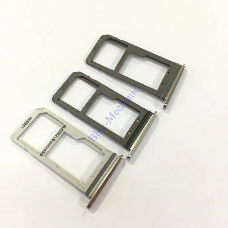 Оригинальный двойной держатель SIM лоток для Samsung Galaxy S7 G9300 G930V G930A SM-G930F G930F Nano Sim 1/2