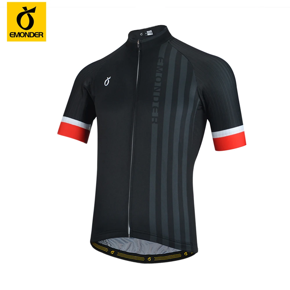 

New EMONDER Mens Summer Cycling Jersey Breathable Quick Dry MTB Road Bike Shirts Short Sleeve Anti-Sweat Bicycle Clothing