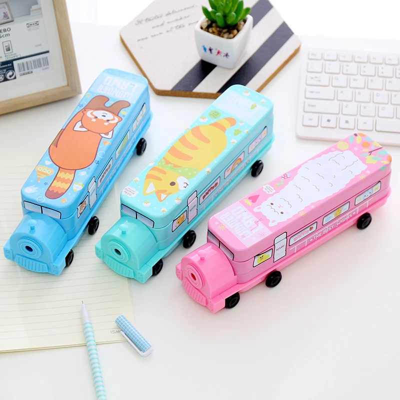 1 шт цвет случайный мультфильм животное форма поезда металлический пластиковый