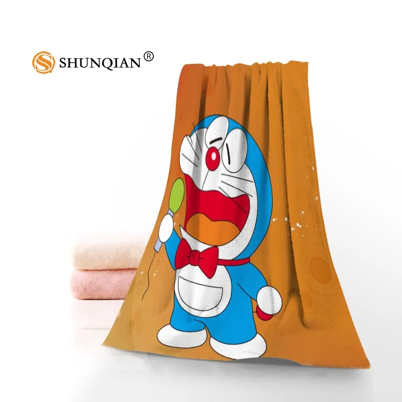 Новинка на заказ Doraemon полотенце с принтом хлопок лицо/банные полотенца из микрофибры Ткань для детей Мужчины Женщины полотенце для душа s - Цвет: Towel