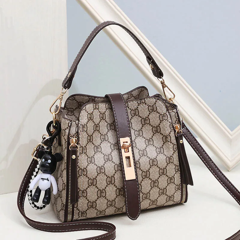 INS новая сумка женская сумка Boho Sac сумки с верхней ручкой Майкл Твердая Сумка через плечо из искусственной кожи для женщин Bolsa Feminina - Цвет: GD-Brown