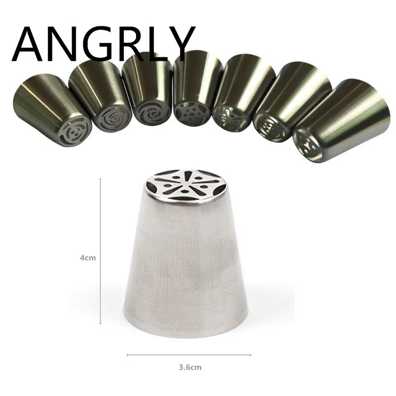 ANGRLY 7 видов стилей русский тюльпан из нержавеющей стали глазурь трубопроводов