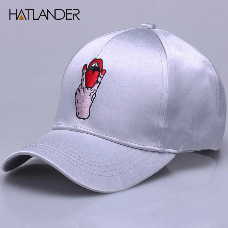 [HATLANDER] Новинка модные шелковые блестящие бейсболки хип хоп бейсболка для девочек