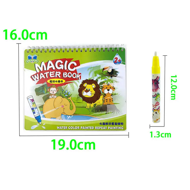 BalleenShiny Kids водная картина альбом Волшебная каракули детские игрушки для детского сада основа копия с краской основа Рисование книга