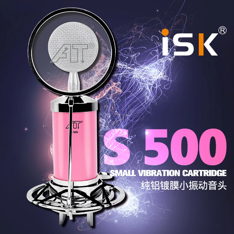 2019 Новый ISK S500 профессиональный конденсаторный микрофон сеть караоке радио якорь