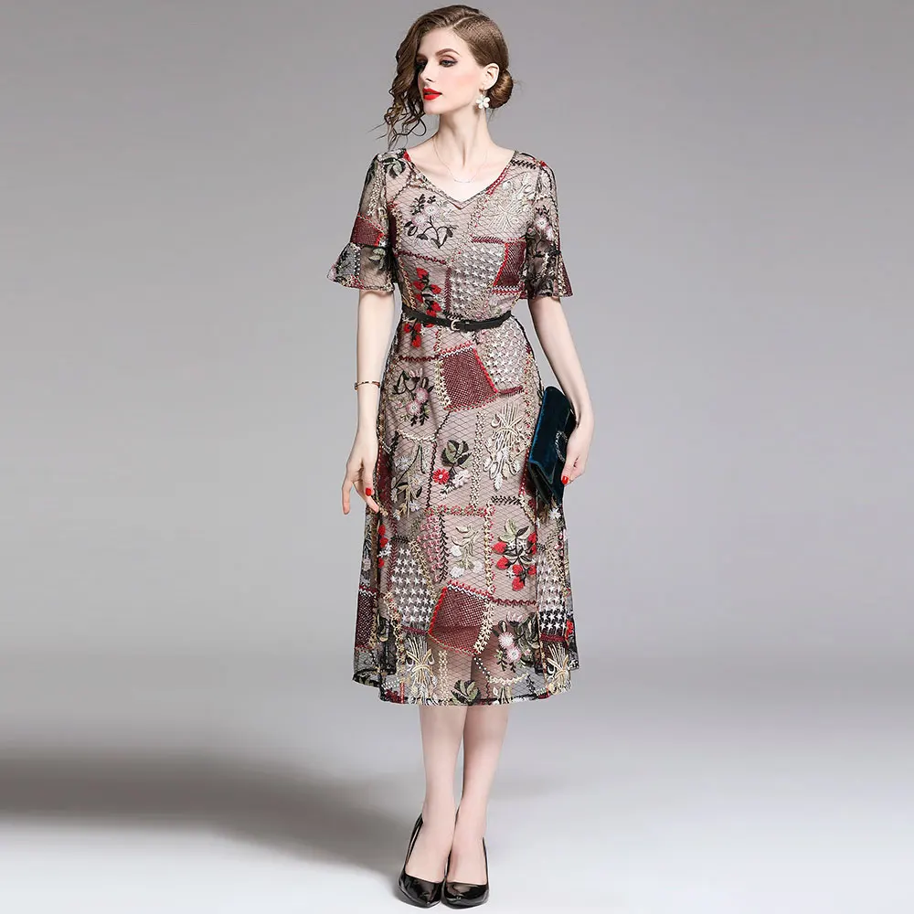 Женские вечерние платья Borisovich элегантное винтажное длинное платье с цветочной