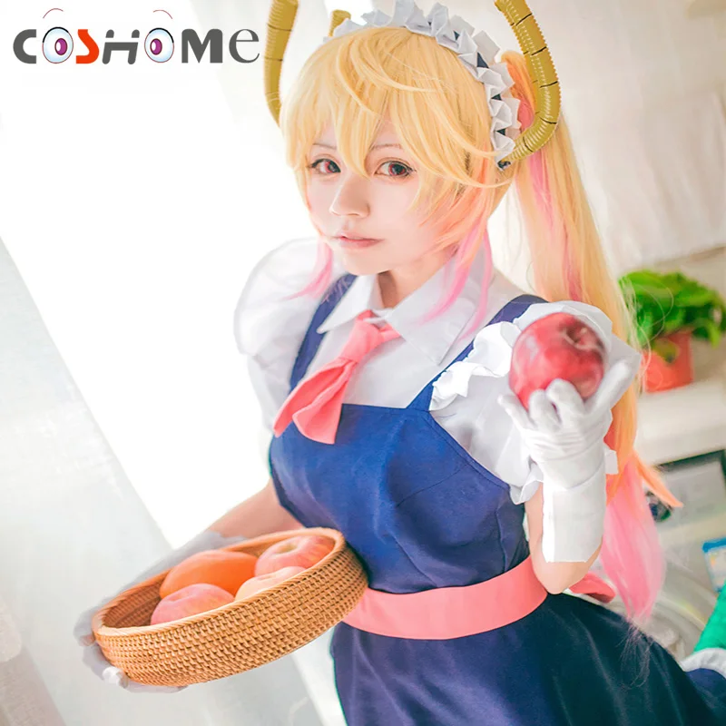 Coshome Дракон горничная Tohru Косплей костюмы Kobayashi San Chi нет горничной форма дракона