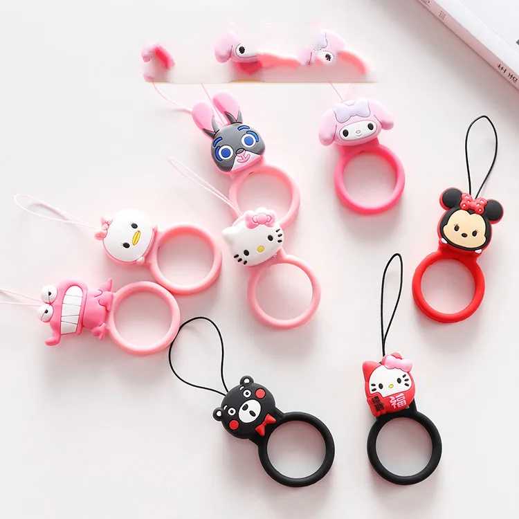 Рисунок Hello Kitty брелок мультфильм пряжки мобильный телефон кольцо короткие кулон