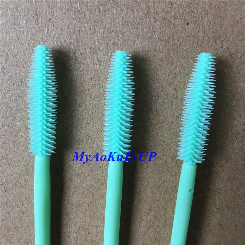 Оптовая продажа 200 шт. одноразовых щеток для ресниц силиконовый материал