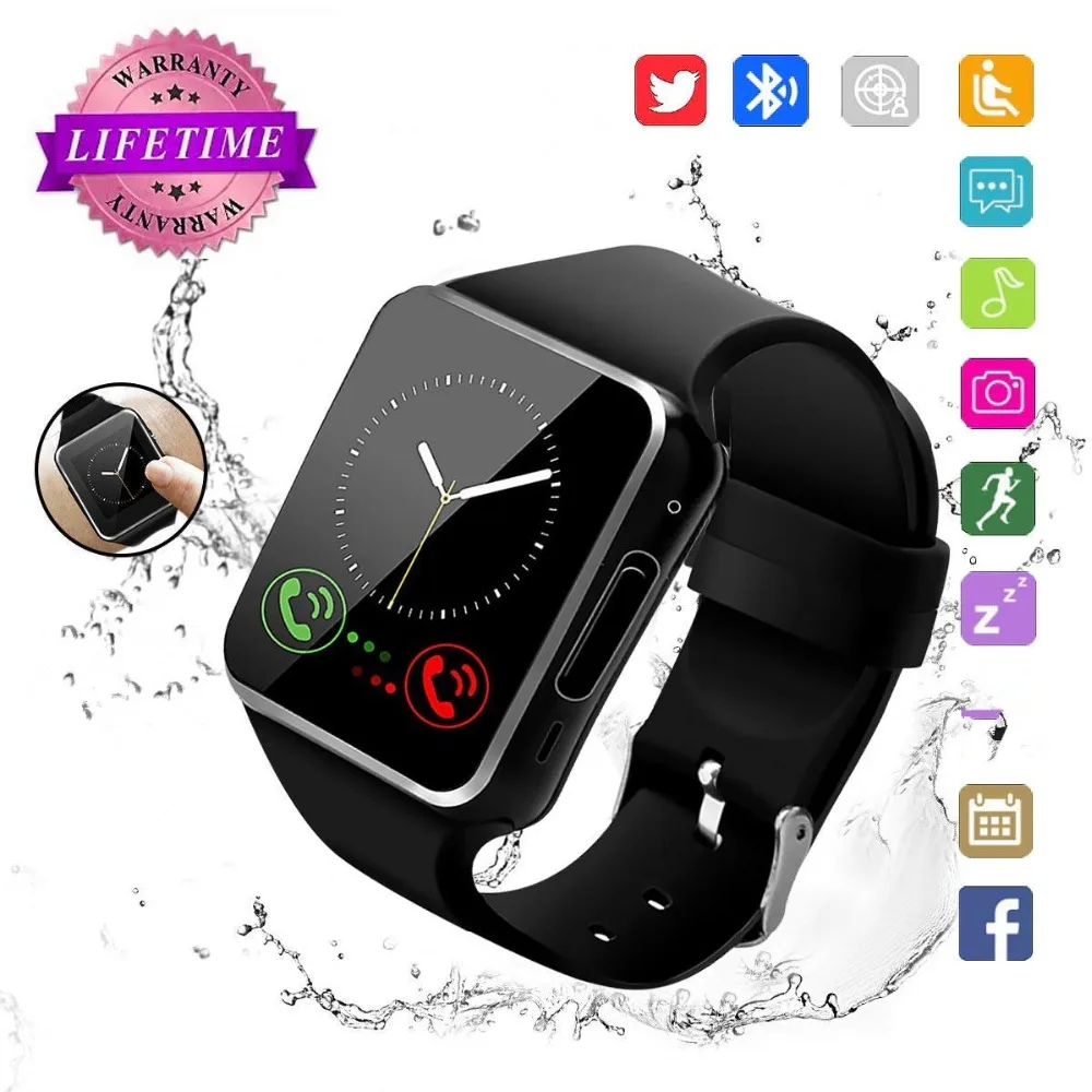 2018 best Bluetooth андроид смарт часы Сенсорный экран Smartwat для детей Для мужчин женщин
