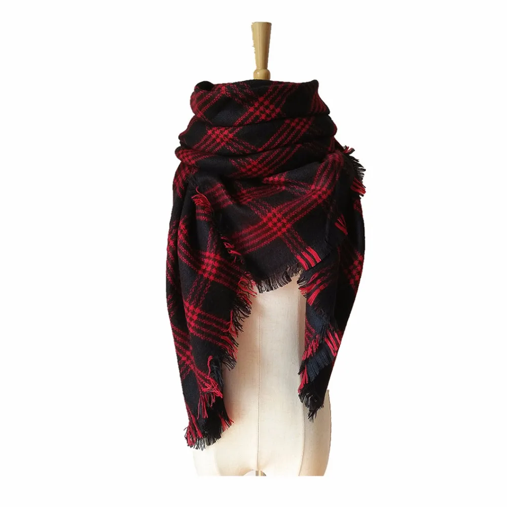 Зимний шарф za высокого качества унисекс акриловые базовые шали женские шарфы