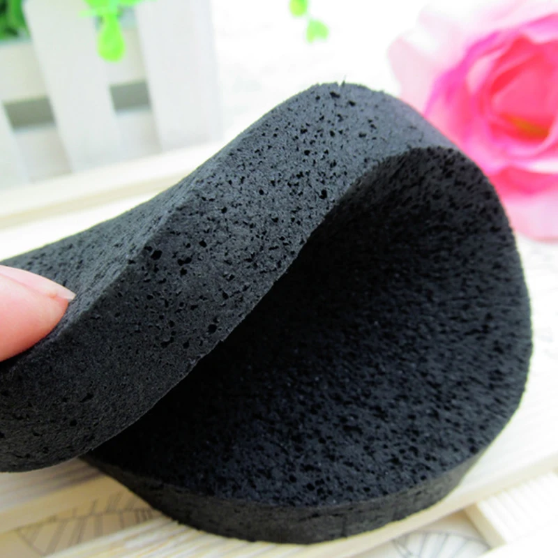 Черная портативная практичная Стерильная Дамская пудра пуховка Тональная