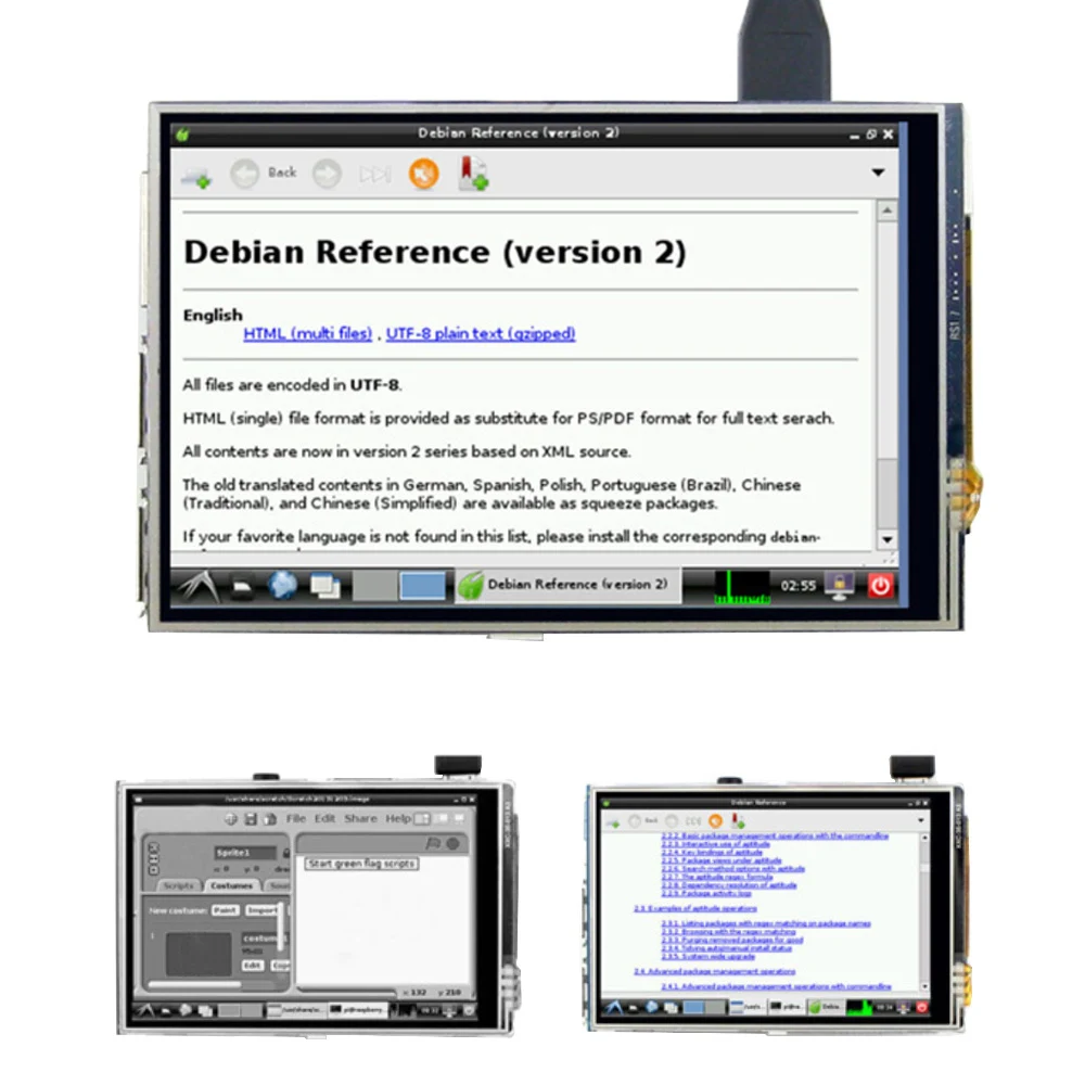 Акриловый чехол для Raspberry Pi 2 3 5 дюйма HD дисплей сенсорный экран алюминиевый